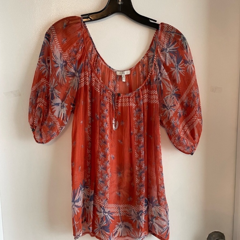 Joie Silk Boho Top, S